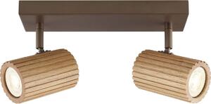 Brilliant - Faretto LAKEWOOD 2x GU10/10W/230V marrone
