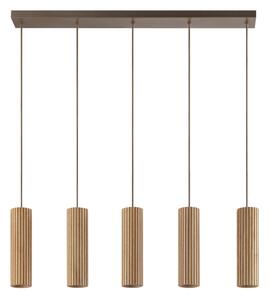 Brilliant - Lampadario a sospensione con cavo LAKEWOOD 5xGU10/10W/230V marrone
