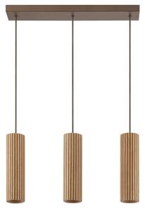Brilliant - Lampadario a sospensione con cavo LAKEWOOD 3xGU10/10W/230V marrone
