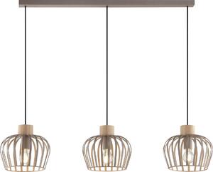 Brilliant - Lampadario a sospensione con cavo NORDIC CAGE 3xE27/20W/230V beige