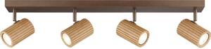 Brilliant - Faretto LAKEWOOD 4xGU10/10W/230V marrone