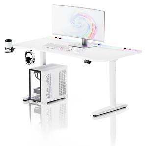 Scrivania gaming elettrica bianca Diablo X-Forge 1600