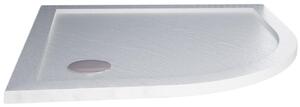 Piatto Doccia Semicircolare in Acrilico Fosterberg Floret 4 Bianco 80x80 cm