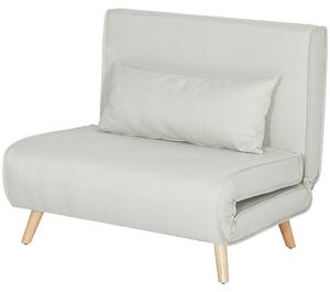 HOMCOM Divano singolo Divano letto ribaltabile con schienale regolabile in stile nordico-scandinavo