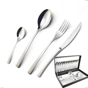 Astuccio 51 pezzi Onda, Acciaio inox (Aisi 304) lucido- posate