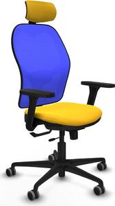 Sedia da ufficio con poggiatesta Jorquera Piqueras y Crespo 3D036G2 Giallo