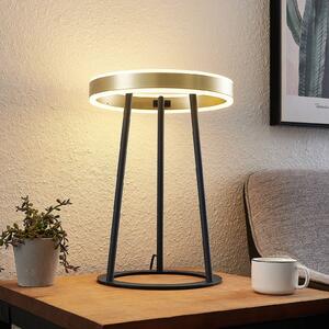 Lucande Seppe lampada LED da tavolo, ottone