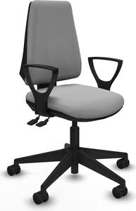 Sedia da ufficio Elche AS, marca Piqueras y Crespo, modello BFN066N, colore grigio chiaro