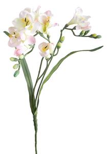 Set 6 Fiori Artificiali di Fresia con Due Fiori Altezza 63 cm Rosa