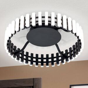 ORION Mansion plafoniera LED, bianco e nero Ø 43 cm