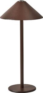 BELIANI Lampada da tavolo marrone metallo paralume moderno senza fili ricarica tramite cavo USB