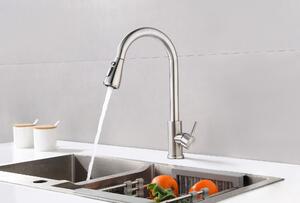 Rubinetto da cucina - Argento - Durevole, risparmio idrico: 20%, altezza: 39cm