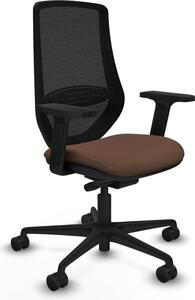 Sedia da ufficio Piqueras y Crespo D036N0W Nero Marrone scuro