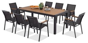Set di mobili da giardino in alluminio con tavolo pieghevole Sorrento Garden Point antracite