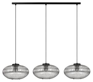 Lampada a sospensione ARCO nera 3xE27x20W in vetro, dimensioni: 90x100x30 cm, IP20, Kaja