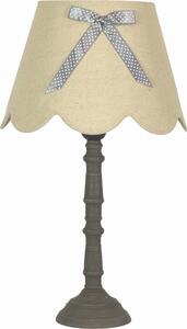 Lampada da tavolo VIBU grigia 1xE27x60W in tessuto, dimensioni: 47x28x28 cm, IP20, Candellux