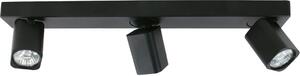 Lampada da soffitto SENOVA nera 3xGU10x35W in alluminio, dimensioni: 12,5x54x7 cm, IP20, Italux