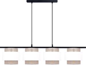 Lampada a sospensione SARA bianco-beige 4xE27x40W in metallo, dimensioni: 100x96x20 cm, IP20, Kaja