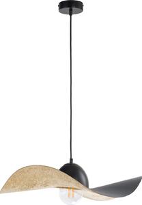Lampada a sospensione decorativa a forma di cappello nero e oro 55 cm Kapello 1xE27 15W Sigma Lighting