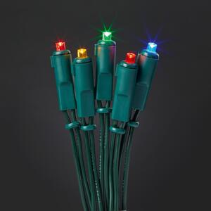 Ghirlanda luminosa LED colorata, 20 LED, illuminazione decorativa per interni, IP20, per feste, terrazza e balcone