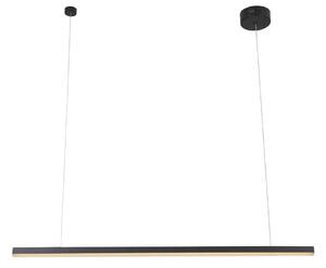 Lampada a sospensione LED TRIO nera 36W, bianco caldo, 2200 lm, metallo, dimensioni: 150x100x3,6 cm, IP20, Maxlight