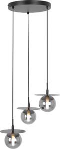 Lampada a sospensione FERMI nero-grafite 3xG9x10W in metallo, dimensioni: 95x44x44 cm, IP20, Kaja