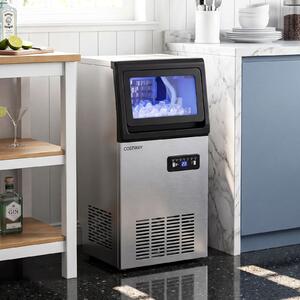 Costway Macchina ghiaccio professionale con autopulizia timer 36 cubetti in 13 minuti, Ice maker con paletta per casa e bar
