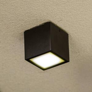 LUTEC Plafoniera LED da esterno GEMINI, grigio scuro, 9 x cm, IP65 GEMINI, Alluminio / Grigio / Zincato, Alluminio, Moderno, Plafoniera