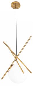 Lampada a sospensione XENA in ottone 1xE27x60W metallo, dimensioni: 140x20x20 cm, IP20, Maxlight