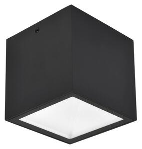 LUTEC Plafoniera LED da esterni GEMINI, nera, 9 x cm, IP65 GEMINI, Nero, Alluminio, Moderno, Plafoniera