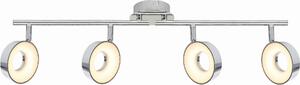 Lampada da soffitto a LED ISLA 16W 3000K 800lm in metallo cromato bianco, dimensioni: 19x71x10 cm, IP20, Candellux