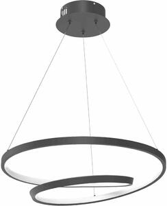 Lampada a sospensione LED LUCERO bianco e nero 48W, luce bianca neutra 2400 lm, metallo, dimensioni: 90x50x50 cm, IP20, Milagro