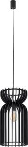 Lampada a sospensione KYMI nera 1xE27x60W in legno, dimensioni: 160x26x26 cm, IP20, Nowodvorski Lighting
