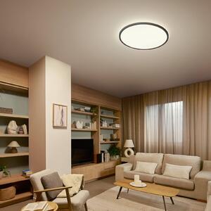 Philips Plafoniera soffitto Superslim, dimmerabile, Nero, Soggiorno / Sala da pranzo, Plastica, Plafoniera
