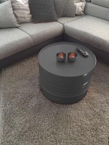 Tavolino Barrel Tavolino di design Barrel Tavolino antracite Ø 57cm