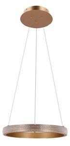 Lampada a sospensione LED Hashim oro-trasparente 22W, bianco neutro, 1600 lm, alluminio, dimensioni: 115x40x40 cm, IP20, Candellux