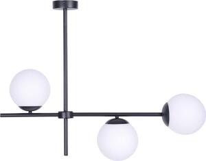 Lampada a sospensione VUELTA bianco e nero 3xE27x40W in vetro, dimensioni: 60x78x16 cm, IP20, Kaja