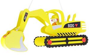 Luce a sospensione per escavatore con Bodo, 2 x E27/60W
