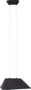Lampada a sospensione LED CARBON nero-grigio 8W, bianco caldo, 420 lm, feltro, dimensioni: 220x55x50 cm, IP20, Maxlight