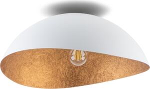 Lampada da soffitto decorativa bianco-rame con paralume irregolare 48 cm Solaria 1xE27 15W Sigma Lighting