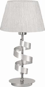 Lampada da tavolo DENIS cromata bianca 1xE27x60W in metallo, dimensioni: 46x25x25 cm, IP20, Candellux