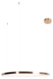Lampada a sospensione LED ad anello CAYENNE in rame spazzolato, 37 W, luce calda, 1732 lm, metallo, dimensioni: 180x74x74 cm, IP20, Maxlight