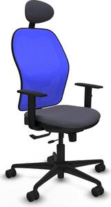 Sedia da ufficio con poggiatesta Jorquera Piqueras y Crespo 1D036N1 Grigio scuro