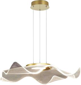 Lampada a sospensione LARGO 16W LED in oro spazzolato 4000K