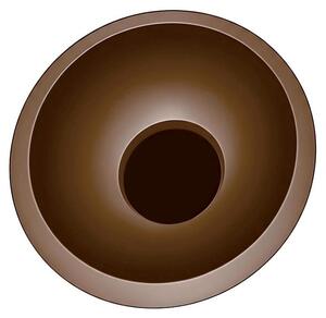 Plafoniera LED rotonda COCO color caffè 12 W, luce calda 1400 lm, metallo, dimensioni: 12x40x40 cm, IP20, Light Prestige