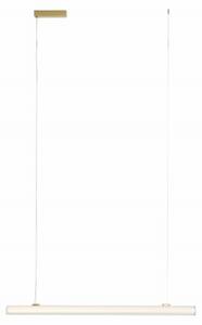 Lampada a sospensione LED in vetro FAYETTE dorata 18W luce calda 1170lm vetro dim.: 200x121x6 cm IP44 Maxlight