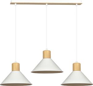 Lampadario Emibig 3xE27 60W ROWEN 3 BIANCO 1045/3