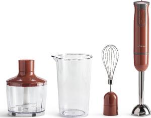 Tognana Frullatore ad Immersione Minipimer Potenza 600 Watt 3 in 1 in Plastica e Acciaio Inox colore Rosso - D2DFI02IRRO