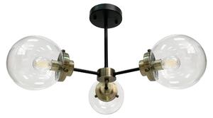 Candellux Nero-patina lampada da soffitto Lente per lampadina 3x E14 33-01290