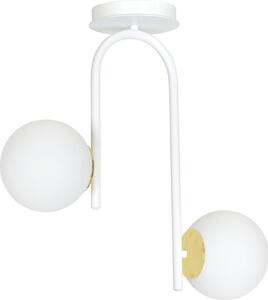 LAMPADA DA SOFFITTO Emibig 2xE14 40W RAGNAR 2 BIANCO ORO 1033/2